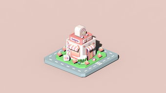 C4D插畫風格卡通小鎮模型制作 廣告設計中的創意與實現